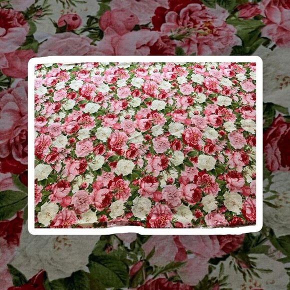 Candace Allen Vintage Rose Bouquet by David Textiles Cotton   3 Yards x 44" Wide - Picture 12 of 15